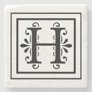 Underlägg för sten för brevH-Monogram