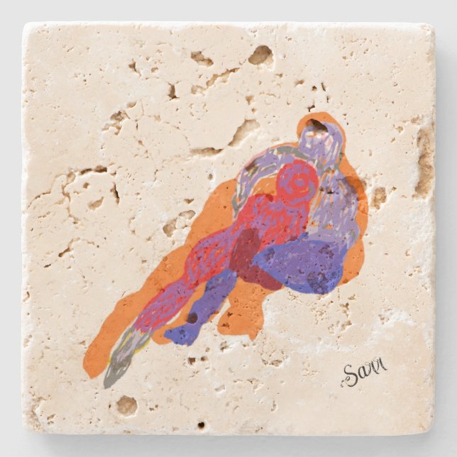 Underlägg: Fotbollsäsong Stenunderlägg (Framsidan)