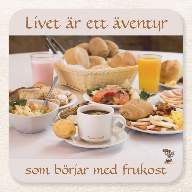 Underlägg — Frukost (Framsidan)