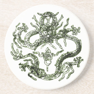 Underlägg grönt Dragon