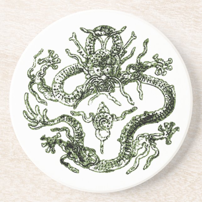 Underlägg grönt Dragon (Framsidan)