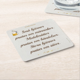 Underlägg — Hjärnor pratar Papper Kvadrat