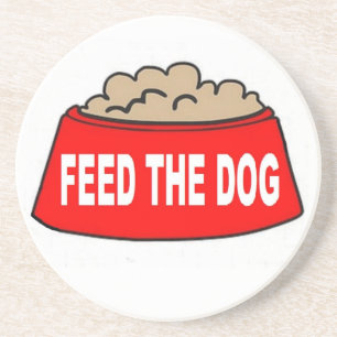 Underlägg Hund Food Bowl Red Mata Hund Sandsten