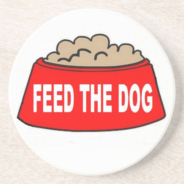 Underlägg Hund Food Bowl Red Mata Hund Sandsten (Framsidan)