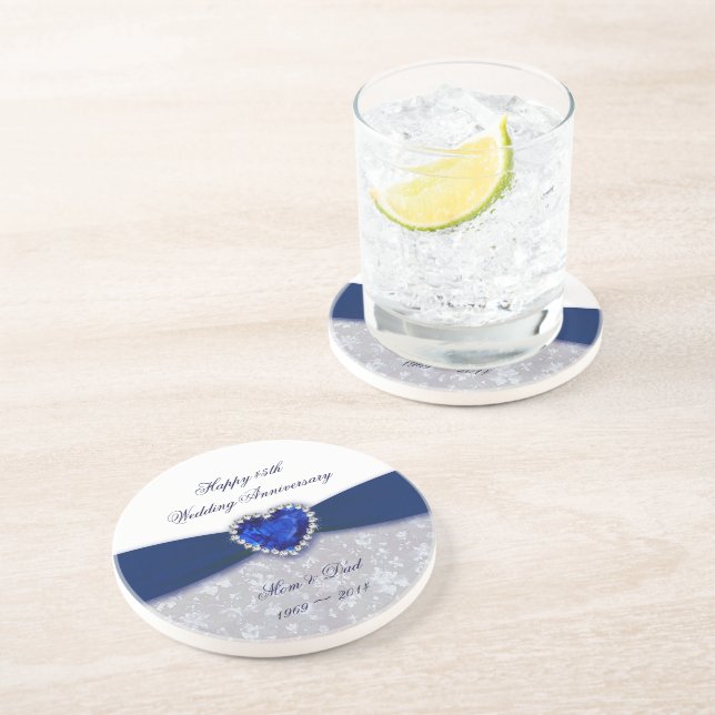 Underlägg i Damask 45:e Bröllop-årsdagen (Sidan)