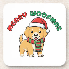 Underlägg Jul Golden Retriever: Merry Woofmas