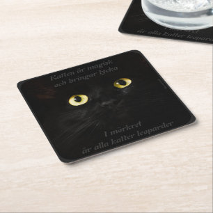 Underlägg — Katt Papper Kvadrat