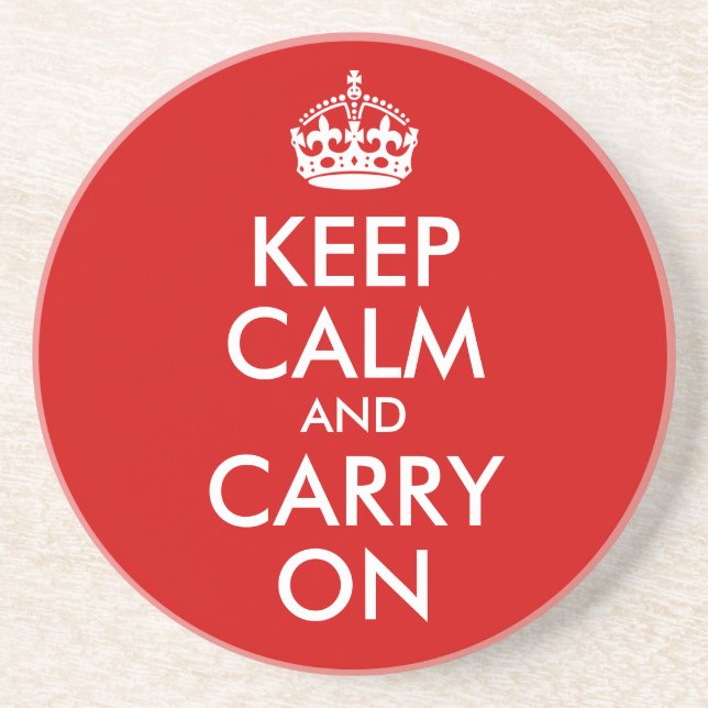 Underlägg - Keep Calm and Carry On (Framsidan)