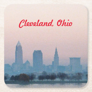 Underlägg kvällen Cleveland Papper Kvadrat