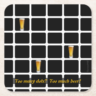 Underlägg — Living beer dots Papper Kvadrat