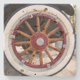 Underlägg med antika bilhjul