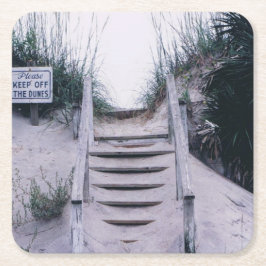 Underlägg med bilden för sensorsteg papper kvadrat