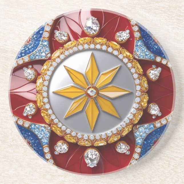 Underlägg med colombianska Färg Design (Framsidan)