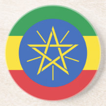 Underlägg med Etiopiens Flagga