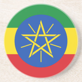 Underlägg med Etiopiens Flagga