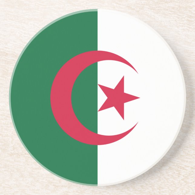 Underlägg med Flagga Algeriet (Framsidan)