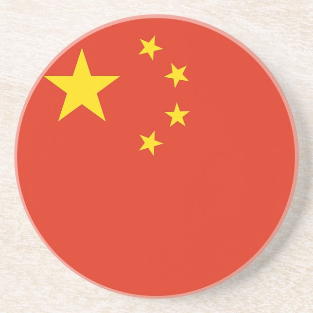 Underlägg med Flagga av China (Framsidan)