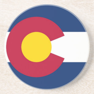Underlägg med Flagga av Colorado, USA