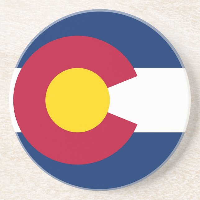Underlägg med Flagga av Colorado, USA (Framsidan)