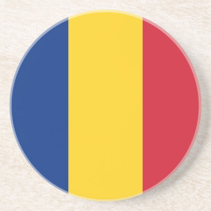 Underlägg med Flagga av Rumänien Sandsten