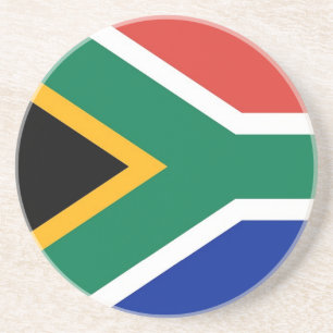 Underlägg med Flagga av syd-Afrikan Sandsten