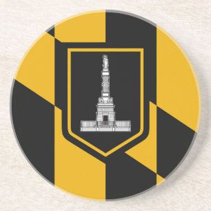 Underlägg med Flagga Baltimore, Maryland, USA