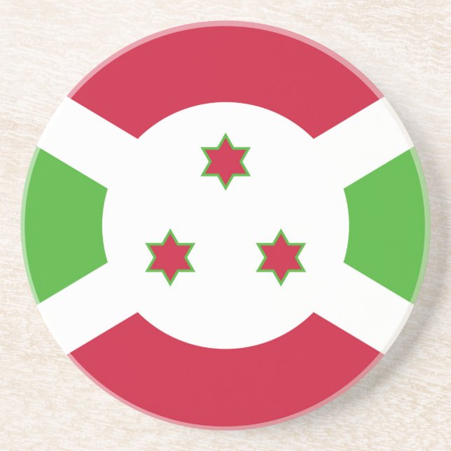 Underlägg med Flagga Burundi (Framsidan)