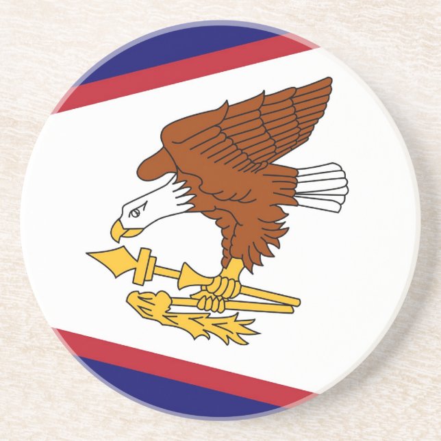 Underlägg med Flagga från Amerikanska Samoa, Fören (Framsidan)
