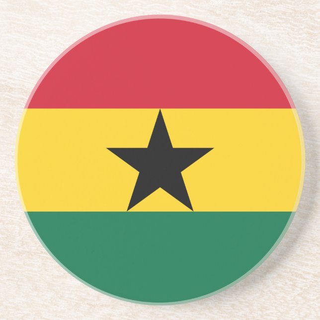 Underlägg med Flagga Ghana (Framsidan)