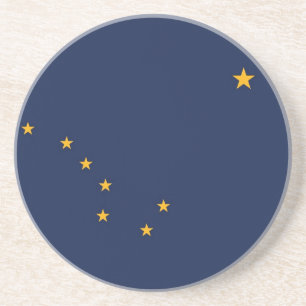 Underlägg med Flagga i Alaska, Förenta staterna Sandsten