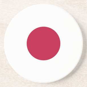 Underlägg med Flagga i Japan Sandsten