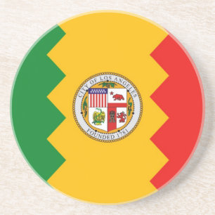 Underlägg med Flagga i Los Angeles, Kalifornien, U Sandsten