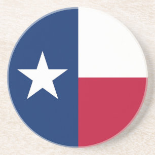 Underlägg med Flagga i Texas, USA Sandsten