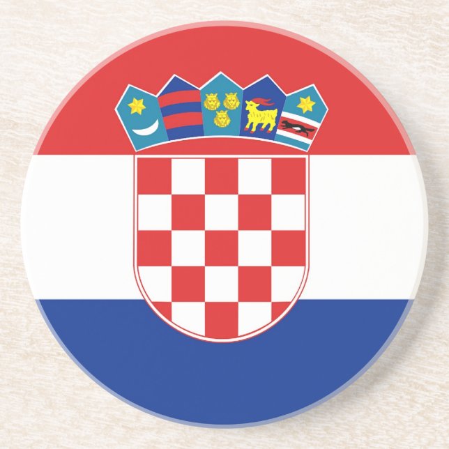 Underlägg med Flagga Kroatien (Framsidan)