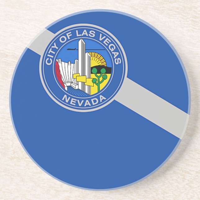 Underlägg med Flagga Las Vegas, Nevada, USA (Framsidan)