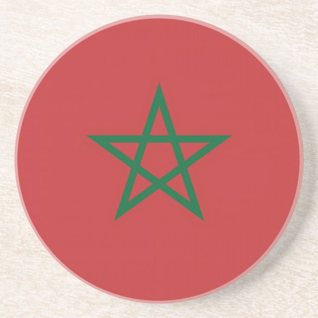 Underlägg med Flagga Marocko (Framsidan)