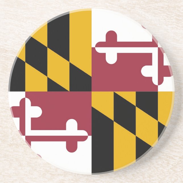 Underlägg med Flagga Maryland, USA (Framsidan)