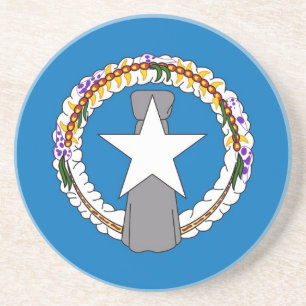Underlägg med Flagga Nordmariana Sandsten