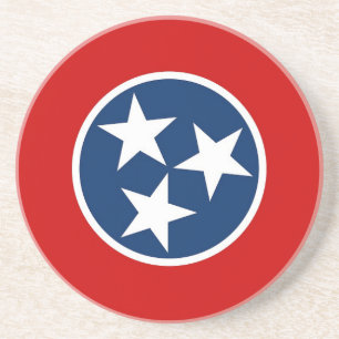 Underlägg med Flagga på Tennessee, Förenta statern Sandsten