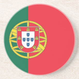 Underlägg med Flagga Portugal Sandsten