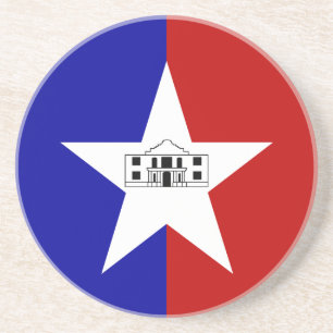 Underlägg med Flagga San Antonio, Texas, USA