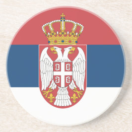 Underlägg med Flagga Serbien