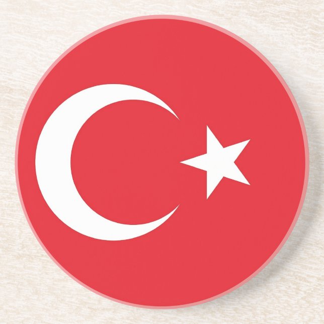Underlägg med Flagga Turkiet (Framsidan)
