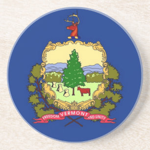 Underlägg med Flagga Vermont i USA