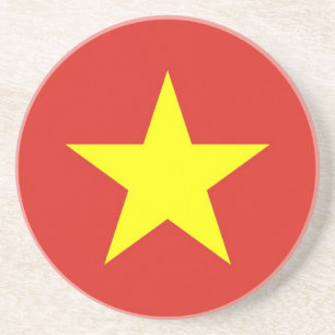 Underlägg med Flagga Vietnam Sandsten
