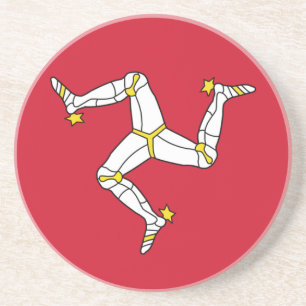 Underlägg med Isle of Man Flagga, Förenade kungari Sandsten