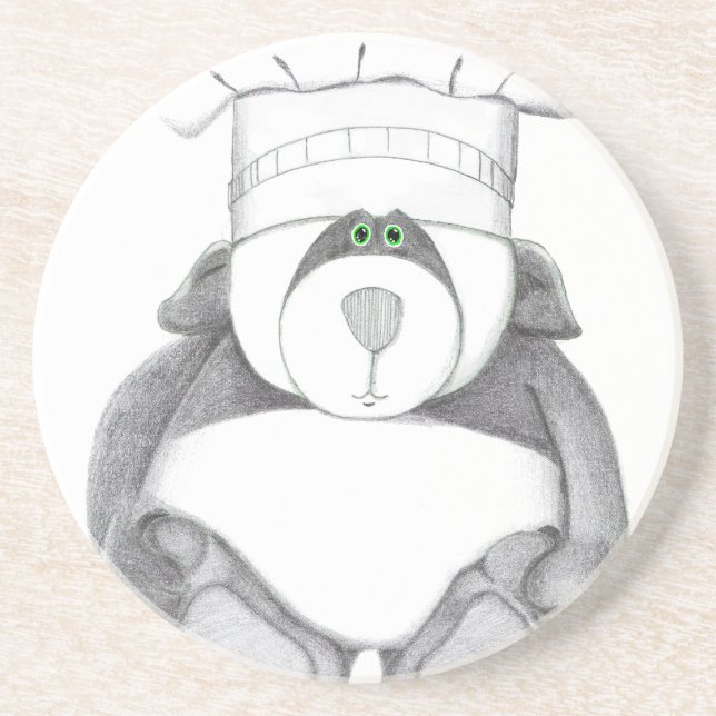 Underlägg med Panda Bear Bild (Framsidan)