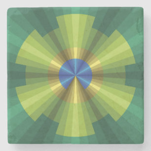 Underlägg med Peacock Illusion Stone