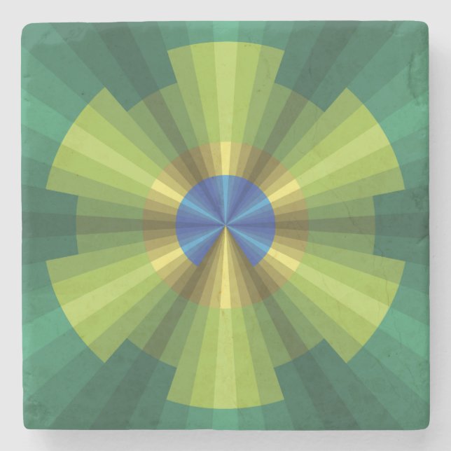Underlägg med Peacock Illusion Stone (Framsidan)