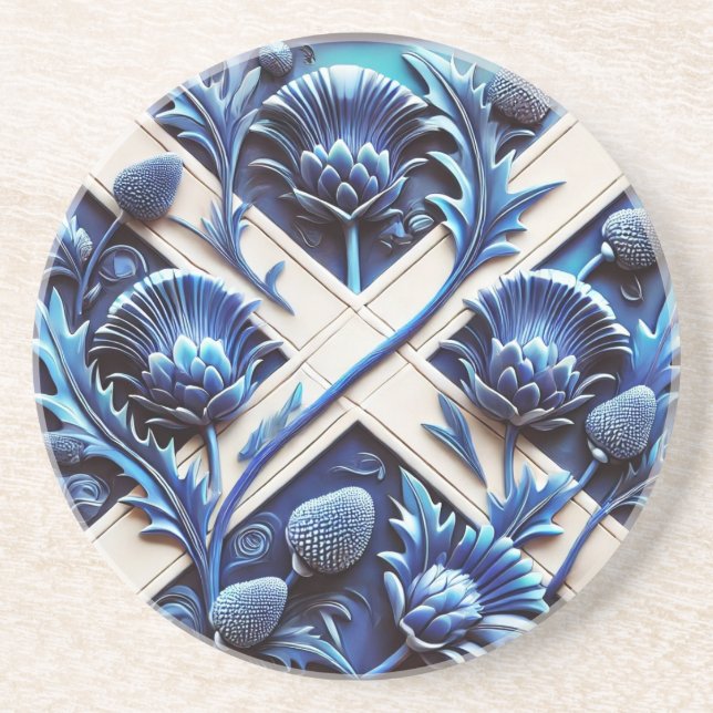 Underlägg med Scottish Thistles Design (Framsidan)